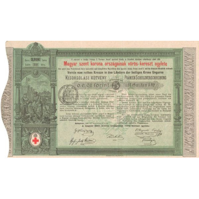 Magyar szent korona orszagainak vörös-kereszt egylete (Act 5 Forint)