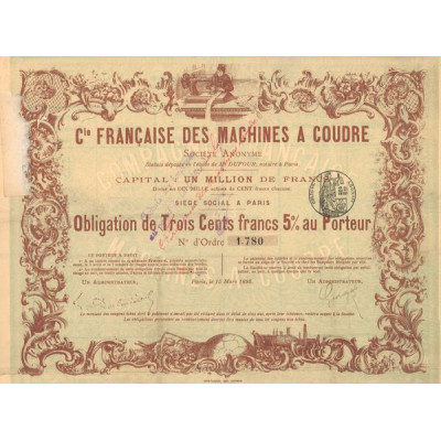 Cie Française des Machines à Coudre (Obl 300 F 5 %)