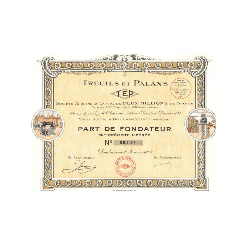 Treils et Palans TEP (PF)