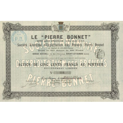 Le "Pierre Bonnet" Robinet Doseur Antigaspilleur- Système breveté S.G.D.G. - S.A. d'Exploitation des Brevets Pierre Bonnet (Act 