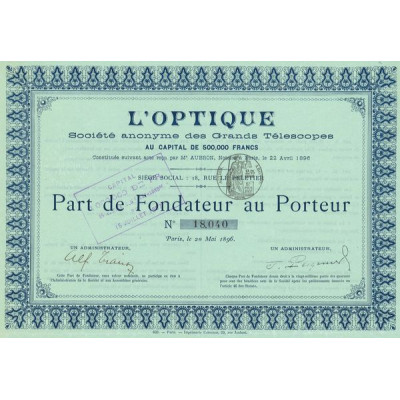 L'Optique S.A. des Grands Téléscopes (PF)