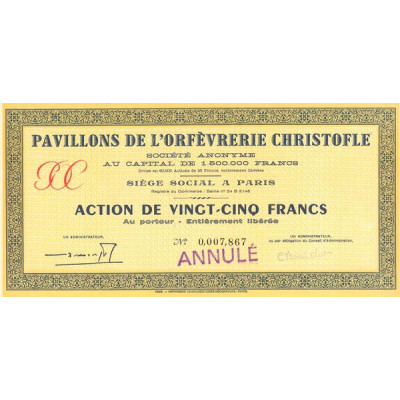 Pavillons de l'Orfèvrerie Christofle (Act 25 F)
