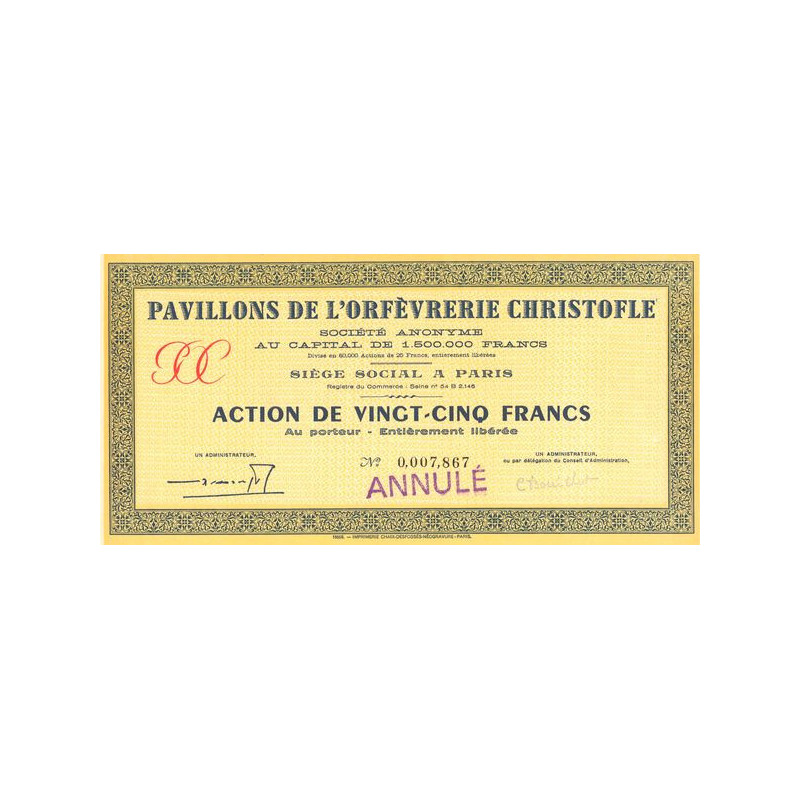 Pavillons de l'Orfèvrerie Christofle (Act 25 F)