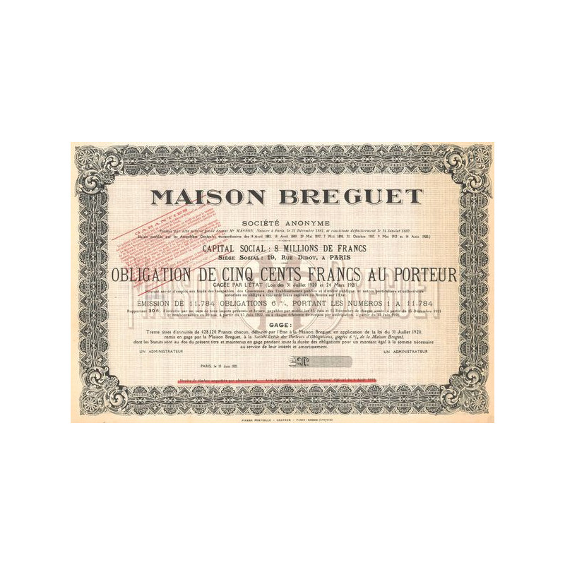 Maison Breguet (Obl 500 F)