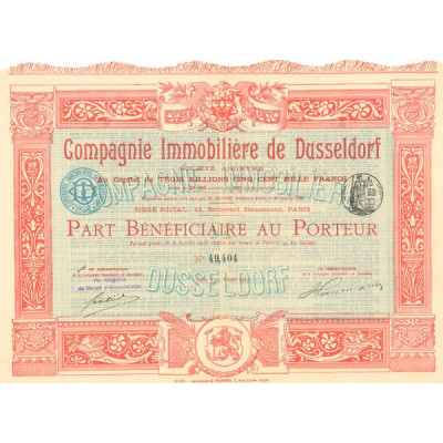 Cie Immobilière de Dusseldorf (PB)