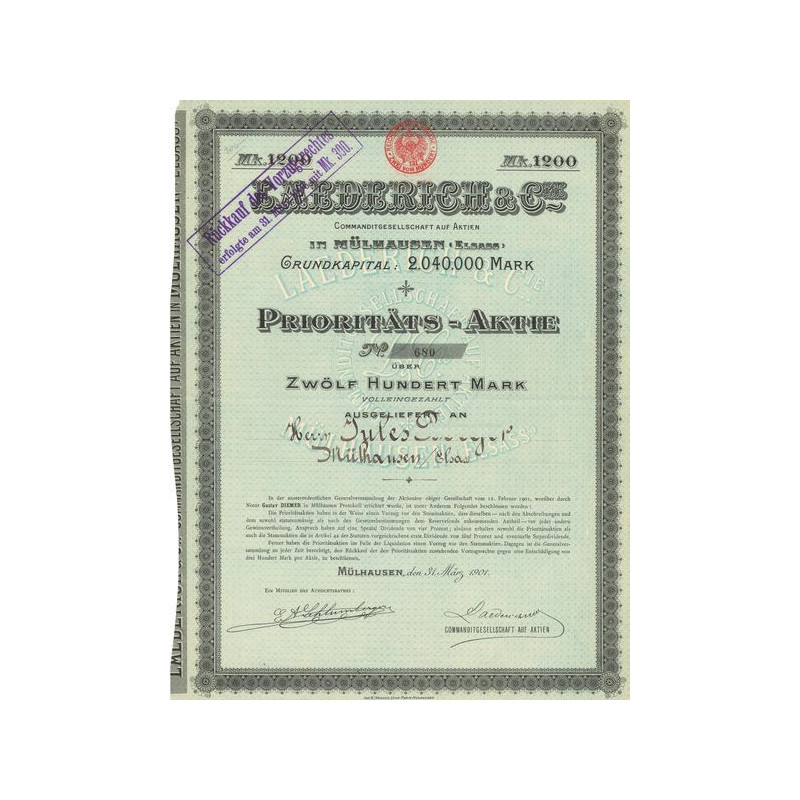 Laederich & Cie (Act 1200 Mark)