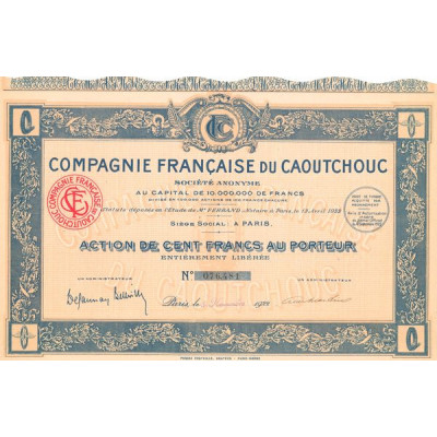 Cie Française du Caoutchouc (Act 100 F) (Modele 2)