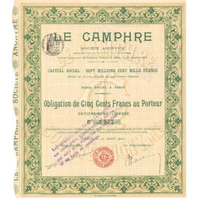 Le Camphre (Obl 500 F)