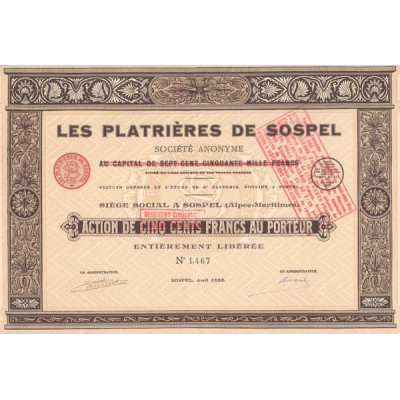 Les Platrières de Sospel (Act 500 F)