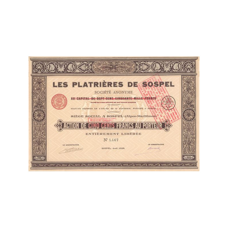 Les Platrières de Sospel (Act 500 F)