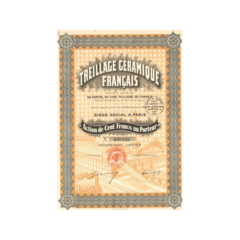 Treillage Céramique Français (Act 100 F)