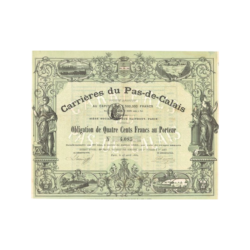 Carrières du Pas-de-Calais (Obl 400 F)