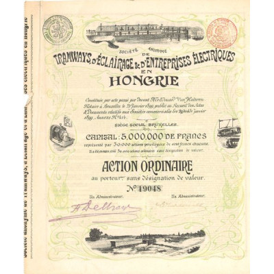 S.A. de Tramways. d'Eclairage & d'Entreprises Electriques en Hongrie (Act Ordinaire)