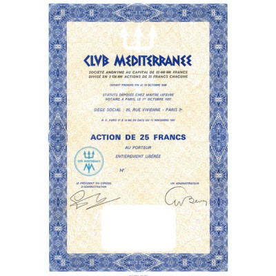 Club Méditerranée (Blanquette)(Act 025 F)