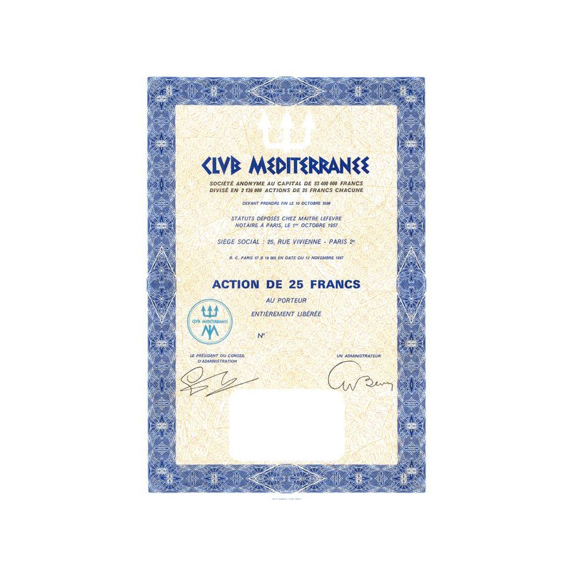 Club Méditerranée (Blanquette)(Act 025 F)