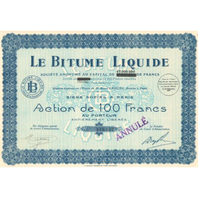Le Bitume Liquide (Act 100 F)