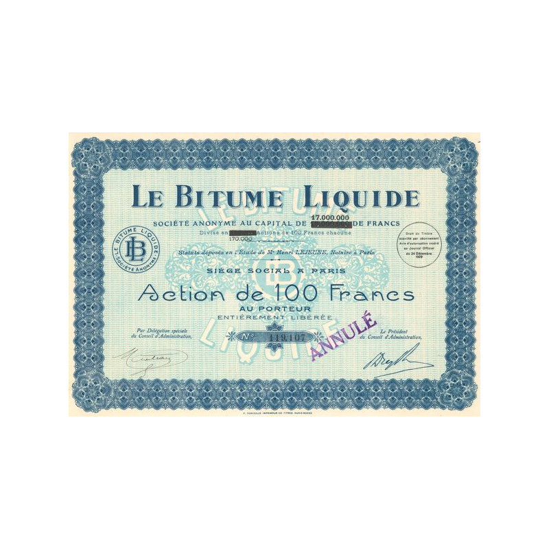Le Bitume Liquide (Act 100 F)