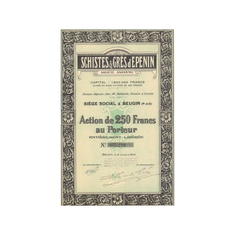 Schistes & Grès d'Epenin (Act 250 F)