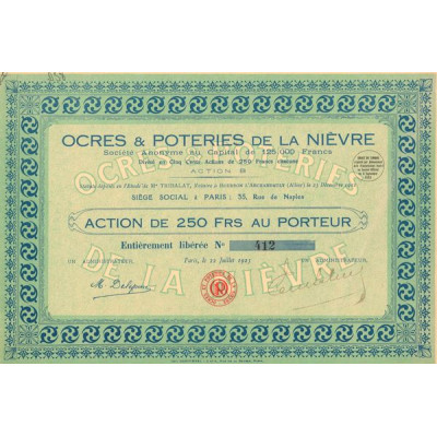 Ocres & Poteries de la Nièvre (Act 250 F)