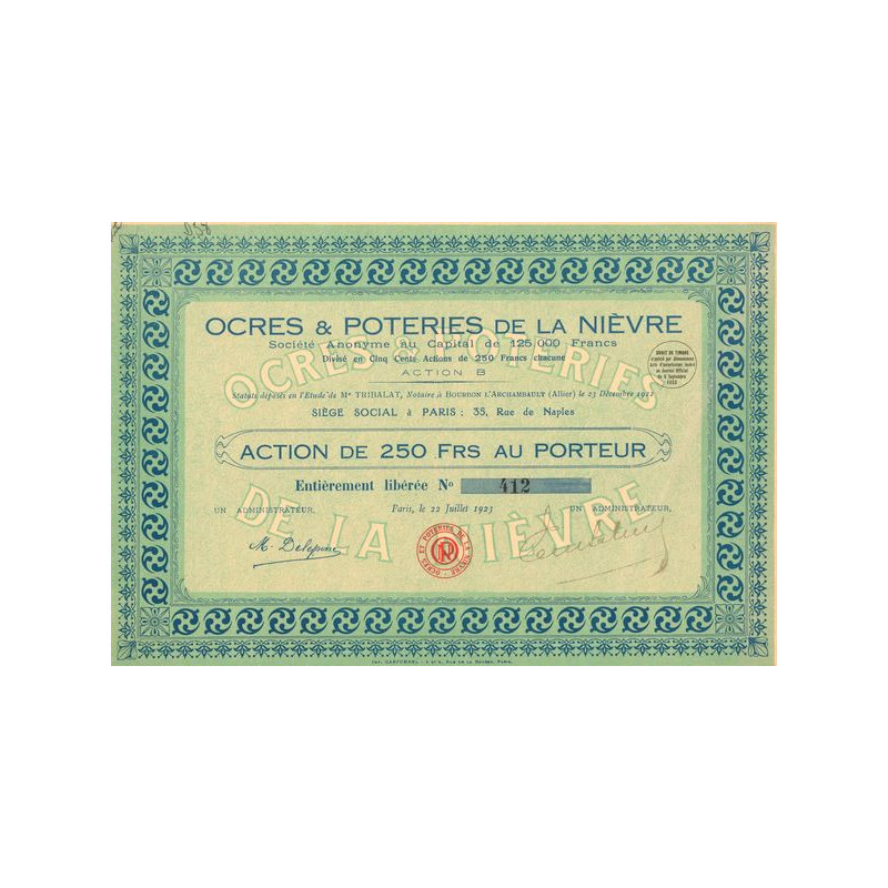 Ocres & Poteries de la Nièvre (Act 250 F)