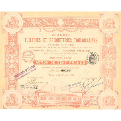 Grandes Tuileries et Briqueteries Toulousaines (Act 100 F)