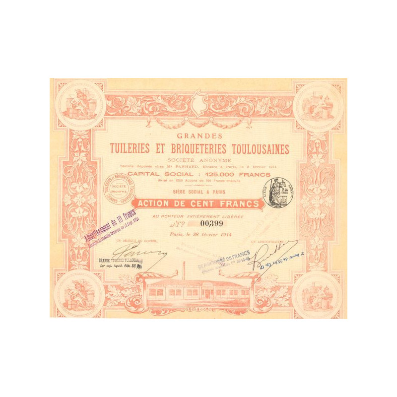 Grandes Tuileries et Briqueteries Toulousaines (Act 100 F)