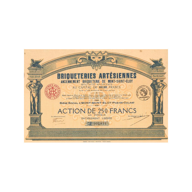 Briqueteries Artésiennes Anciennement Briqueterie de Mont-Saint-Eloy (Act 250 F)