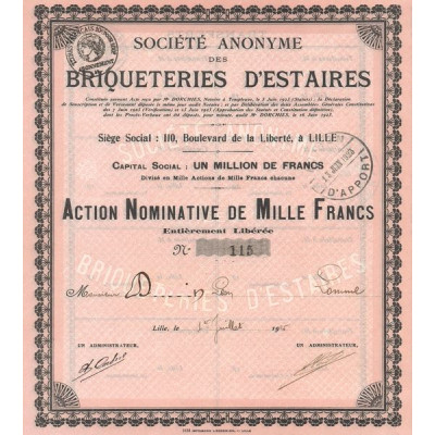S.A. des Briqueteries d'Estaires (Act Nomin 1000 F)