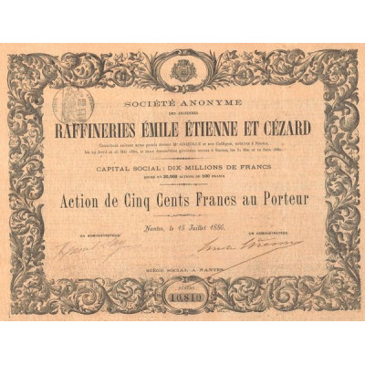 S.A. des Anciennes Raffineries Emile Etienne et Cézard (Act 500 F)