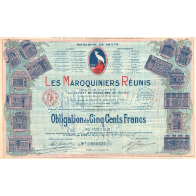Les Maroquiniers Réunis (Obl 500 F)