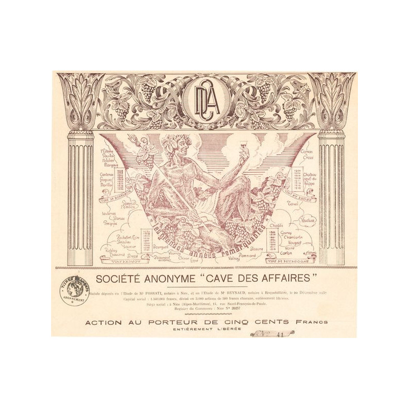 S.A. Cave des Affaires (Act 500 F)