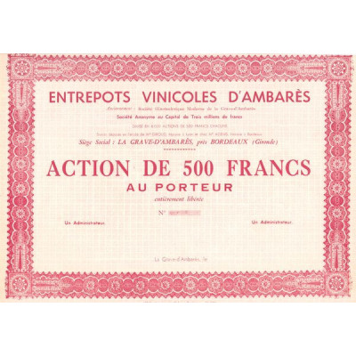 Entrepots Vinicoles d'Ambarès (Blanquette)(Act 500 F)