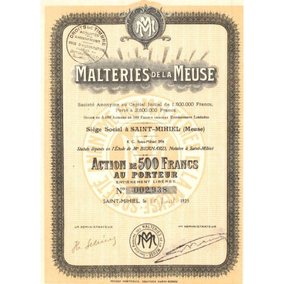 Malteries de la Meuse (Act 500 F)