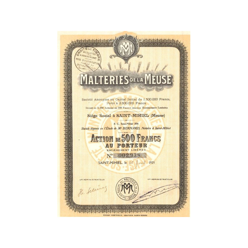 Malteries de la Meuse (Act 500 F)