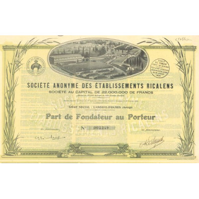 S.A. des Ets Ricalens (PF)