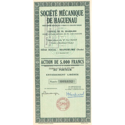 Sté Mécanique de Haguenau (Act 5000 F)