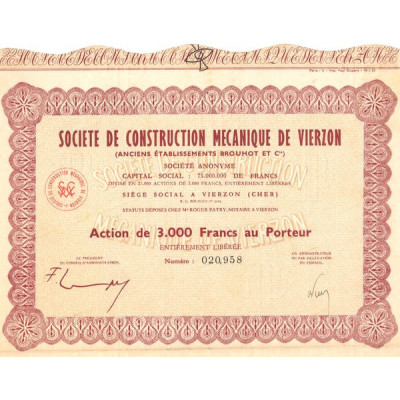 Sté de Construction Mécanique de Vierzon (Act 3000 F)