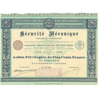 Sécurité Mécanique (Act Priv 500 F)