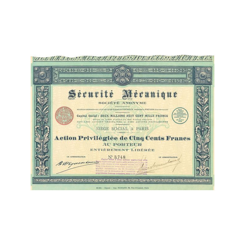 Sécurité Mécanique (Act Priv 500 F)