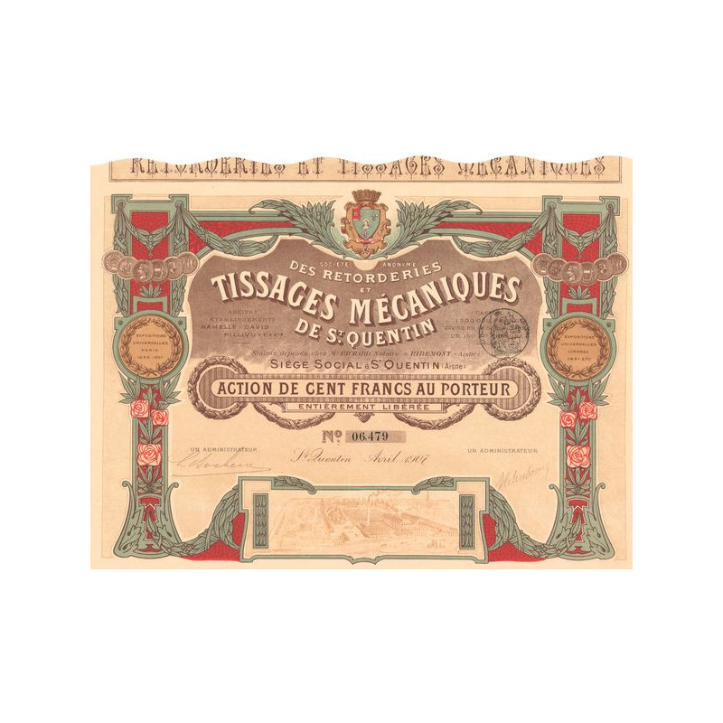 S.A. des Retorderies et Tissages Mécaniques de St.Quentin (Act 100 F)