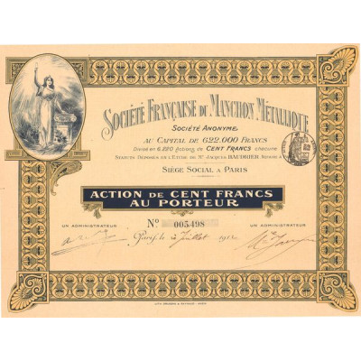 Sté Française du Manchon Métallique (Act 100 F)