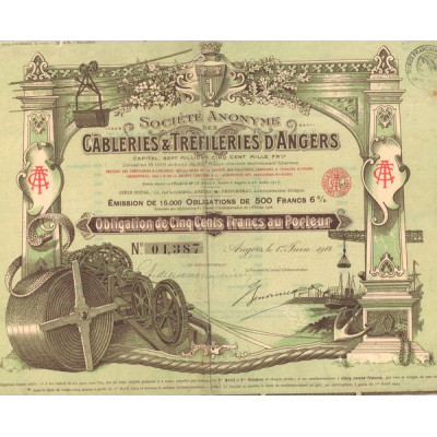 S.A. des Câbleries & Tréfileries d'Angers (Obl 500 F)