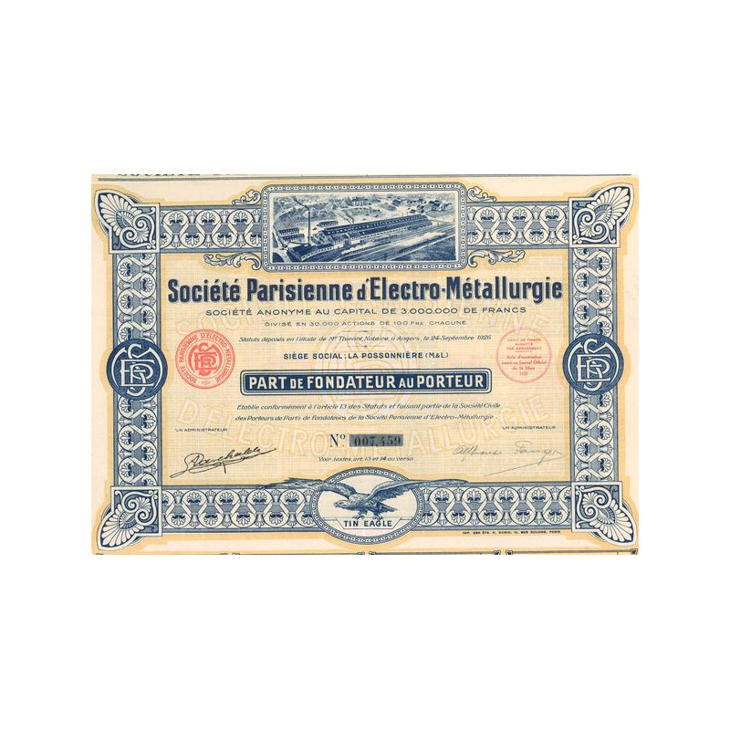 Sté Parisienne d'Electro-Métallurgie (PF)