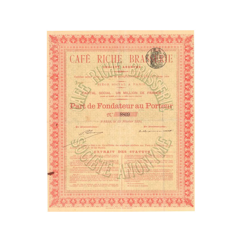 Café Riche Brasserie (PF)