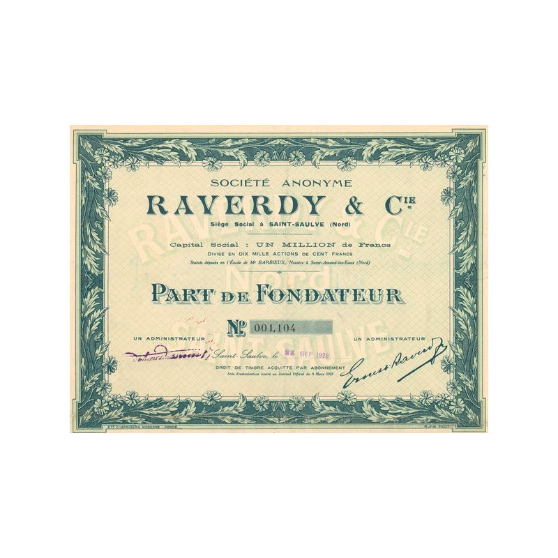 S.A. Raverdy & Cie (PF)