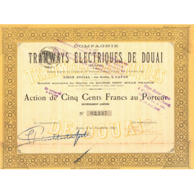 Cie Tramways Electriques de Douai (Act 500 F)