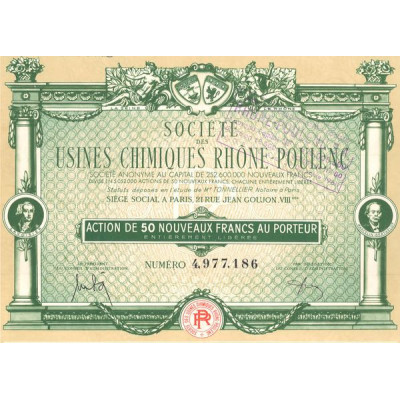 Sté des Usines Chimiques Rhône-Poulenc (Act 50 NF)