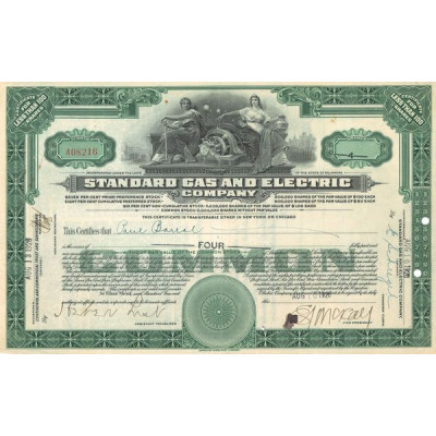 Standard Gas and Electric Cy (Titre 04 Act 1$)