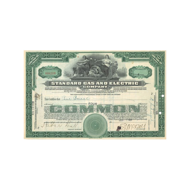 Standard Gas and Electric Cy (Titre 04 Act 1$)