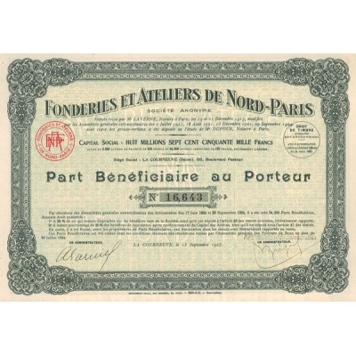Fonderies et Ateliers de Nord-Paris (PB)
